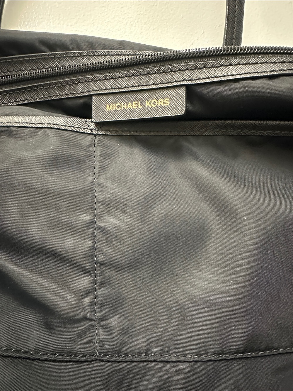 Michael Kors Black Tote with Pink Floral Motif - Picture 8 of 12